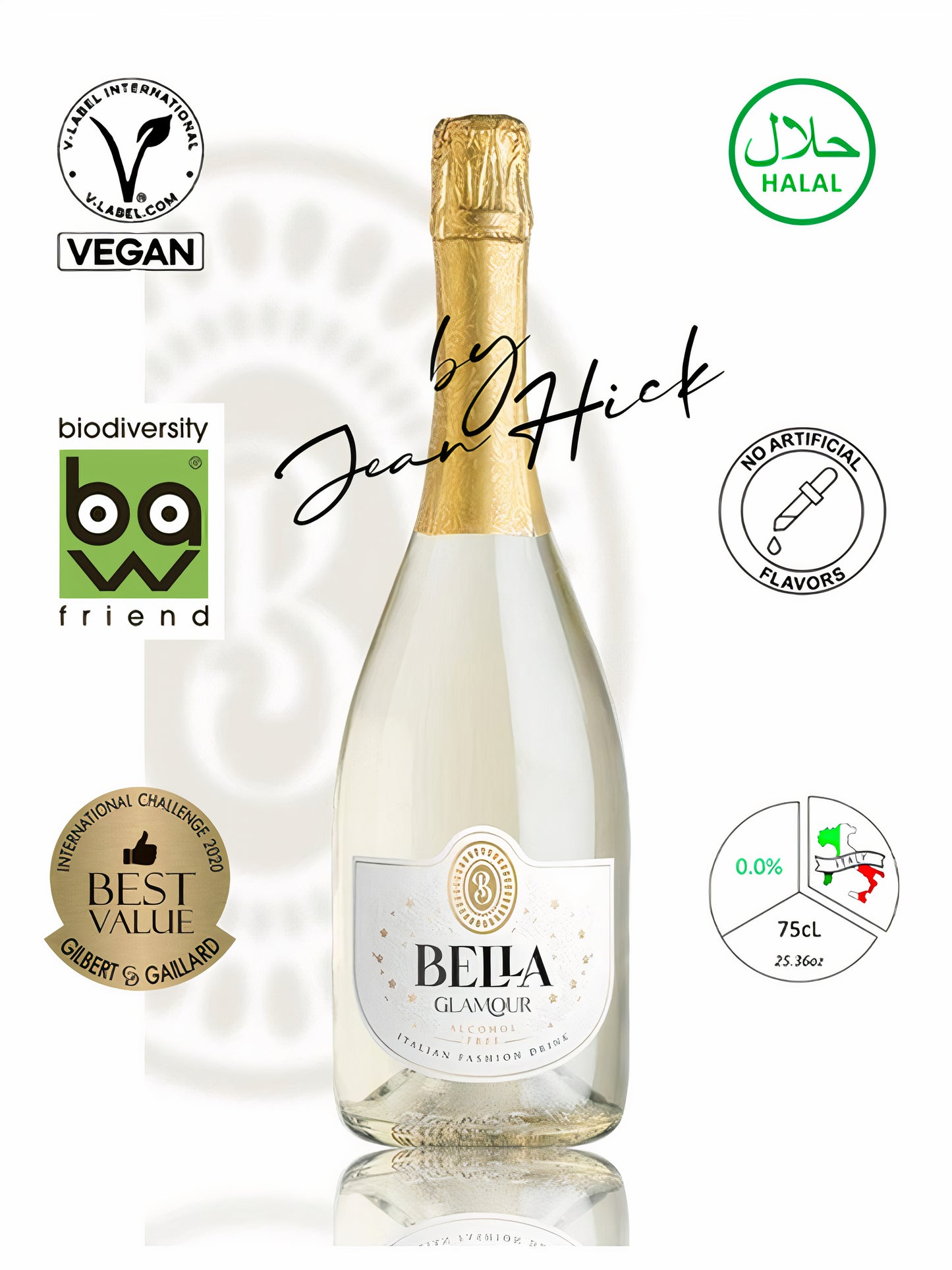 BELLA GLAMOUR 0,0% BOLLICINE BIANCHE VEGAN