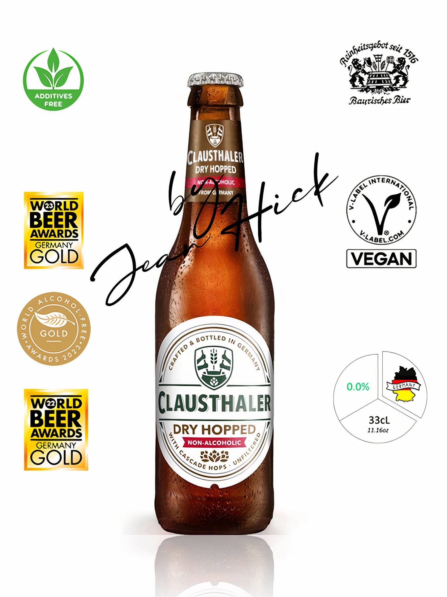 CLAUSTHALER 0,0% CERVEZA VEGANA LUPULIZADA EN SECO