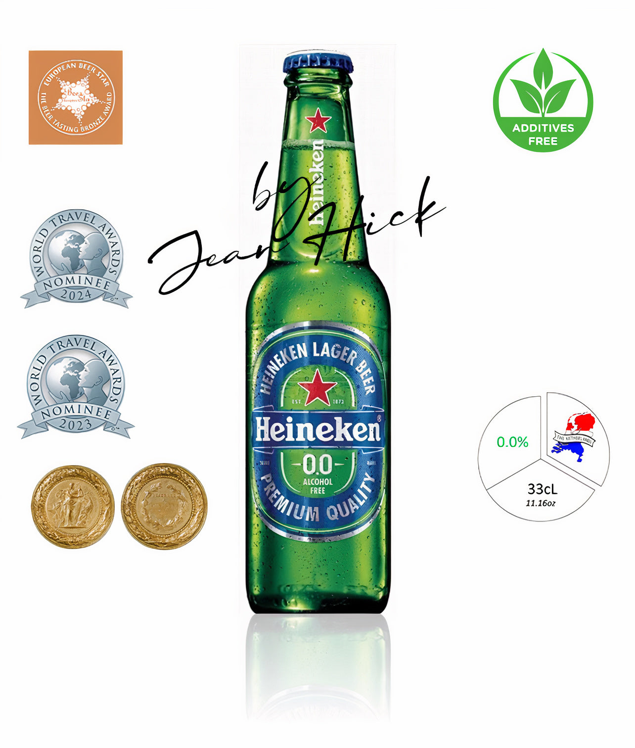 HEINEKEN 0,0% LAGER BIER