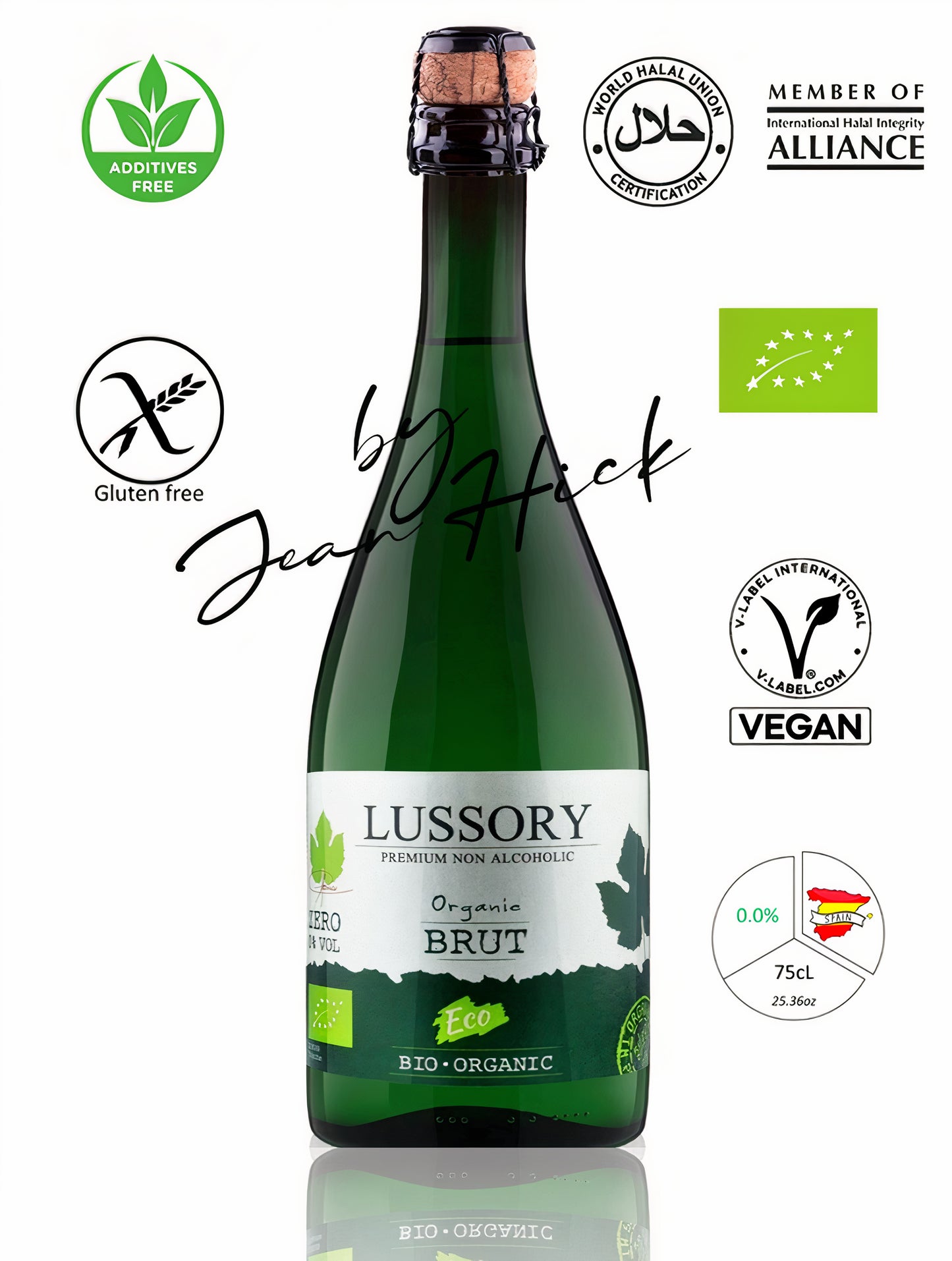 LUSSORY PREMIUM AIREN 0.0% BIO VEGAN WEISS BRUT SCHAUMWEIN